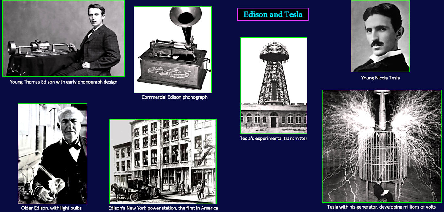 Edison and Tesla, 1890